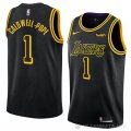 Camiseta Kentavious Caldwell-Pope #1 Los Angeles Lakers Ciudad 2018 Negro