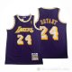 Camiseta Kobe Bryant #24 Los Angeles Lakers Mitchell & Ness 2007-08 Violeta