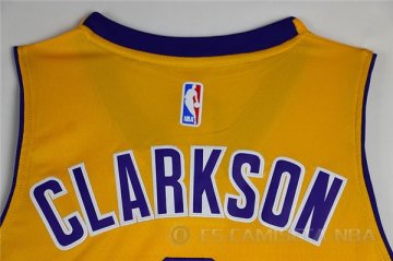 Camiseta Clarkson #6 Los Angeles Lakers Amarillo