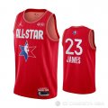 Camiseta LeBron James #23 All Star 2020 Los Angeles Lakers Rojo