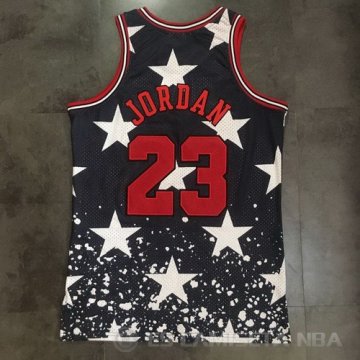 Camiseta Michael Jordan #23 Chicago Bulls Hardwood Retro 1997-98 Negro