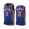 Camiseta Miles Mcbride #2 New York Knicks Ciudad 2023-24 Azul
