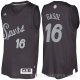 Camiseta Pau Gasol #16 San Antonio Spurs Navidad 2016 Negro