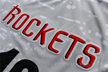 Camiseta Rockets Harden #13 Luces de la ciudad Gris