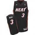 Camiseta Wade #3 Miami Heat Negro