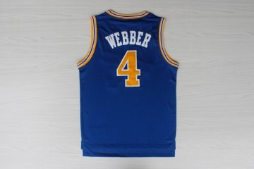 Camiseta retro Webber #4 Golden State Warriors Azul