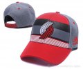 Sombrero Portland Trail Blazers Gris Negro Rojo