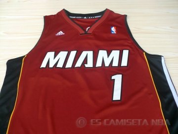 Camiseta Bosh #1 Miami Heat Rojo