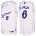 Camiseta Christmas Day LA Lakers Clarkson #6 Blanco 2016