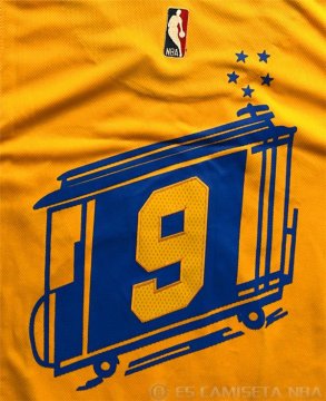 Camiseta Iguodala #9 Golden State Warriors Amarillo