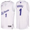 Camiseta D'Angelo Russell #1 Los Angeles Lakers Navidad 2016 Blanco