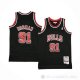 Camiseta Dennis Rodman #91 Chicago Bulls Nino Mitchell & Ness 1997-98 Negro