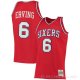 Camiseta Julius Erving #6 Philadelphia 76ers Mitchell & Ness 1982-83 Rojo