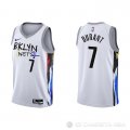 Camiseta Kevin Durant #7 Brooklyn Nets Ciudad 2022-23 Blanco