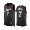 Camiseta Killian Hayes #7 Detroit Pistons Ciudad 2023-24 Negro