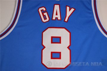 Camiseta Gay #8 Sacramento Kings Azul