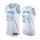 Camiseta Kobe Bryant #24 Los Angeles Lakers Ciudad Autentico 2020-21 Blanco
