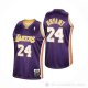 Camiseta Kobe Bryant NO 8 Los Angeles Lakers Segunda Mitchell & Ness Violeta