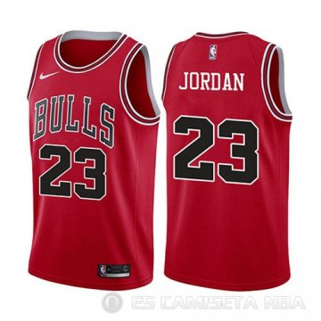 Camiseta Michael Jordan #23 Chicago Bulls Nino 2017-18 Rojo