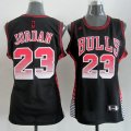 Camiseta Jordan #23 Chicago Bulls Mujer Negro