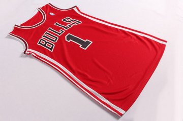 Camiseta Rose #1 Chicago Bulls Mujer Rojo