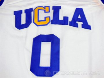 Camiseta NCAA UCLA Westbrook #0 Blanco