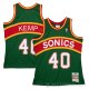 Camiseta Shawn Kemp NO 40 Seattle SuperSonics Mitchell & Ness 1994-95 Verde