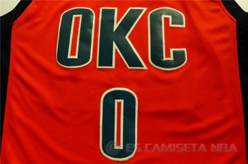 Camiseta Westbrook #0 Oklahoma City Thunder Naranja