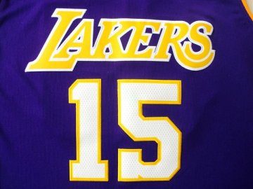 Camiseta World Peace #15 Los Angeles Lakers Violeta