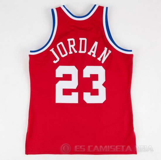 Camiseta Jordan #23 All Star 1989 Rojo - Haga un click en la imagen para cerrar