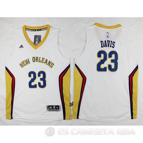 Camiseta Davis #23 New Orleans Pelicans Nino Blanco - Haga un click en la imagen para cerrar