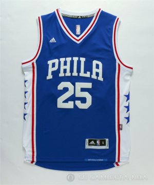 Camiseta 76ers #25 Simmons Azul