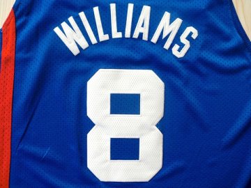 Camiseta Willams #8 Nets ABA Azul