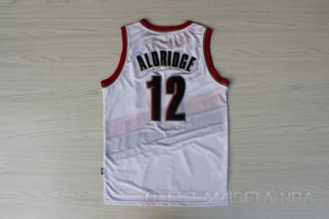 Camiseta Aldridge #12 Portland Trail Blazers Blanco