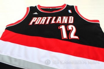 Camiseta Aldridge #12 Portland Trail Blazers Negro