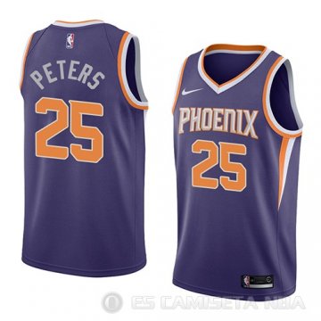 Camiseta Alec Peters #25 Phoenix Suns Icon 2018 Azul