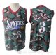 Camiseta Allen Iverson #3 Camuflaje Philadelphia 76ers 1996-97 Verde