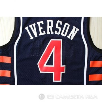 Camiseta Allen Iverson #4 USA 2004 Azul