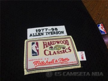 Camiseta Allen Iverson #3 Philadelphia 76ers Negro