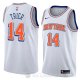 Camiseta Allonzo Trier #14 New York Knicks Statement 2018 Blanco