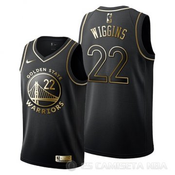 Camiseta Andrew Wiggins #22 Golden Edition Golden State Warriors 2019-20 Negro