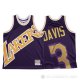 Camiseta Anthony Davis #3 Los Angeles Lakers Mitchell & Ness Big Face Violeta
