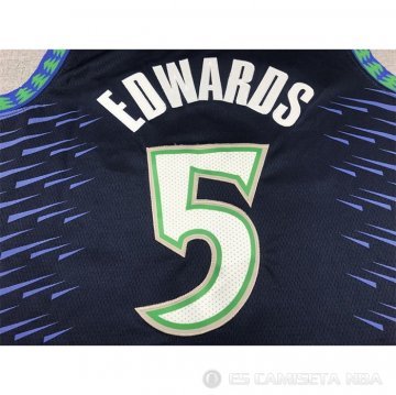 Camiseta Anthony Edwards #5 Minnesota Timberwolves Ciudad Azul