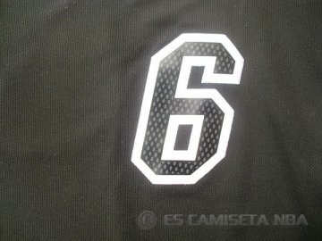 Camiseta Back to James #6 Miami Heat Negro