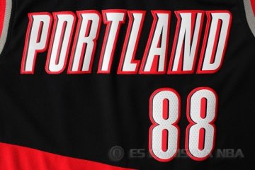 Camiseta Batum #88 Portland Trail Blazers Negro