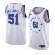 Camiseta Boban Marjanovic #51 Philadelphia 76ers Earned 2018-19 Blanco