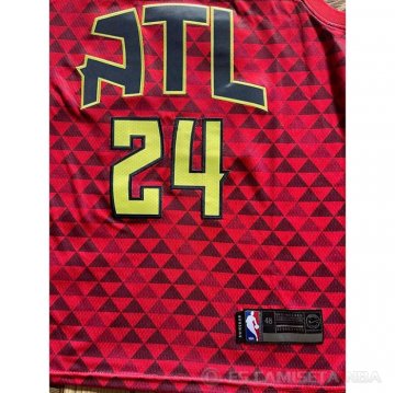 Camiseta Bruno Fernando #24 Atlanta Hawks Statement Rojo