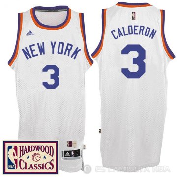 Camiseta Calderon #3 New York Knicks Retro Blanco