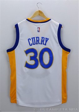 Camiseta Curry Campeonato #30 Golden State Warriors Blanco