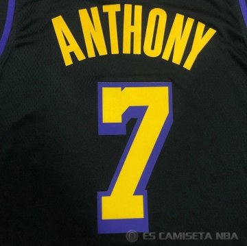 Camiseta Carmelo Anthony NO 7 Los Angeles Lakers Ciudad 2019-20 Negro